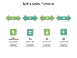Taking online payments ppt powerpoint presentation model format ideas cpb