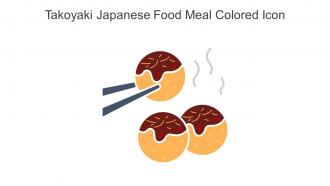 Takoyaki Japanese Food Meal Colored Icon In Powerpoint Pptx Png And Editable Eps Format