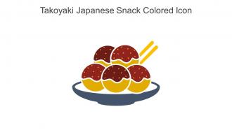 Takoyaki Japanese Snack Colored Icon In Powerpoint Pptx Png And Editable Eps Format