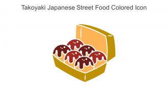 Takoyaki Japanese Street Food Colored Icon In Powerpoint Pptx Png And Editable Eps Format