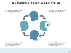 Talent Acquisition Icon Process Growth Leadership Organization Workforce