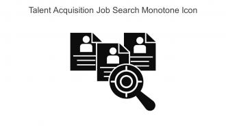 Talent Acquisition Job Search Monotone Icon In Powerpoint Pptx Png And Editable Eps Format