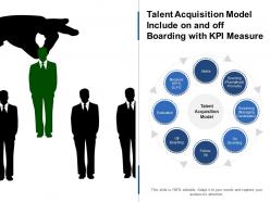 Talent acquisition model include on and off boarding with kpi measure