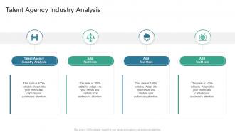 Talent Agency Industry Analysis In Powerpoint And Google Slides Cpb