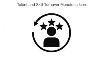 Talent And Skill Turnover Monotone Icon In Powerpoint Pptx Png And Editable Eps Format