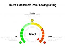 Talent assessment icon showing rating