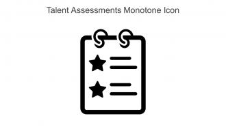 Talent Assessments Monotone Icon In Powerpoint Pptx Png And Editable Eps Format