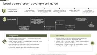 Talent Competency Development Guide Internal Talent Management Handbook
