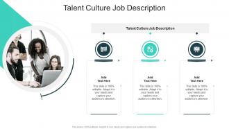 Talent Culture Job Description In Powerpoint And Google Slides Cpb