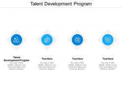 Talent development program ppt powerpoint presentation model shapes cpb