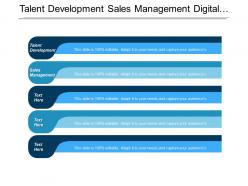 Talent development sales management digital growth cloud management cpb