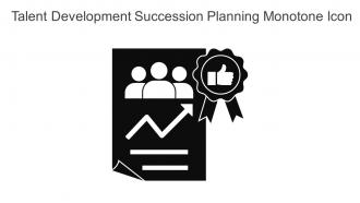 Talent Development Succession Planning Monotone Icon In Powerpoint Pptx Png And Editable Eps Format