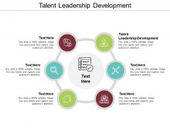 Talent leadership development ppt powerpoint presentation pictures designs cpb