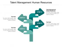 Talent management human resources ppt powerpoint presentation file design templates cpb