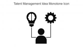 Talent Management Idea Monotone Icon In Powerpoint Pptx Png And Editable Eps Format