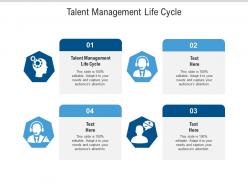 Talent management life cycle ppt powerpoint presentation gallery slide cpb