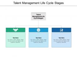 Talent management life cycle stages ppt powerpoint presentation layouts backgrounds cpb