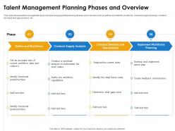 Talent management planning phases and overview ppt layouts rules