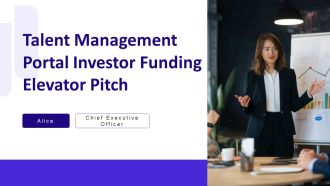 Talent Management Portal Investor Funding Elevator Pitch PPT Graphics AT