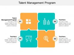Talent management program ppt powerpoint presentation icon infographic cpb