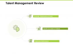 Talent management review specify successes ppt powerpoint presentation layouts smartart