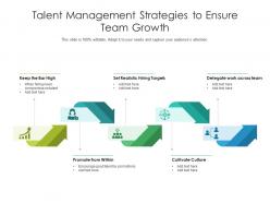 Talent management strategies to ensure team growth