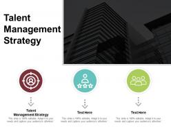 Talent management strategy ppt powerpoint presentation file show cpb