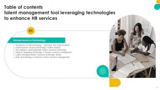 Talent Management Tool Leveraging Technologies To Enhance HR Services Complete Deck Slides Image