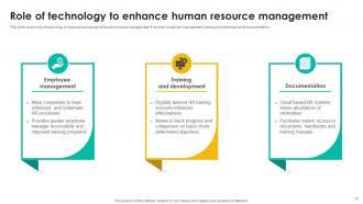 Talent Management Tool Leveraging Technologies To Enhance HR Services Complete Deck Content Ready Image