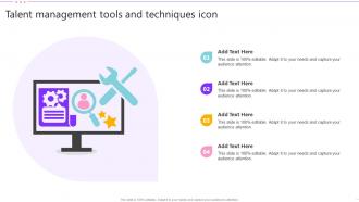 Talent Management Tools And Techniques Icon