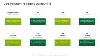 Talent Management Training Development In Powerpoint And Google Slides Cpb