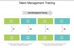 Talent management training ppt powerpoint presentation infographics layouts cpb