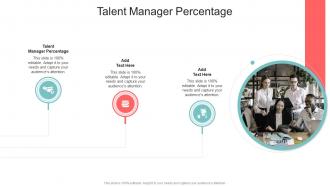 Talent Manager Percentage In Powerpoint And Google Slides Cpb