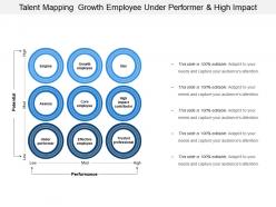 Talent mapping growth employee under performer and high impact