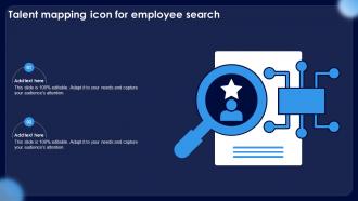 Talent Mapping Icon For Employee Search