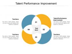 Talent performance improvement ppt powerpoint presentation icon background image cpb