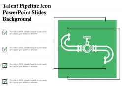 Talent pipeline icon powerpoint slides background