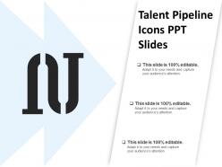 Talent pipeline icons ppt slides