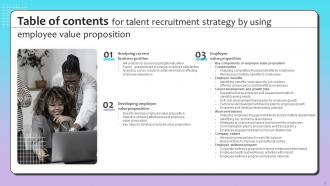Talent Recruitment Strategy By Using Employee Value Proposition Powerpoint Presentation Slides Downloadable Graphical