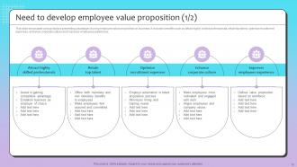 Talent Recruitment Strategy By Using Employee Value Proposition Powerpoint Presentation Slides Impressive Graphical