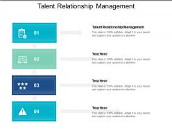 Talent relationship management ppt powerpoint presentation infographics model cpb