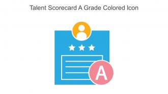 Talent Scorecard A Grade Colored Icon In Powerpoint Pptx Png And Editable Eps Format