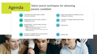 Talent Search Techniques For Attracting Passive Candidate Powerpoint Presentation Slides Aesthatic Best