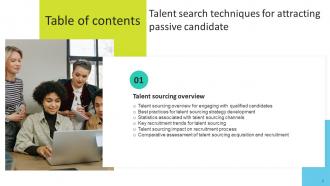 Talent Search Techniques For Attracting Passive Candidate Powerpoint Presentation Slides Pre-designed Best