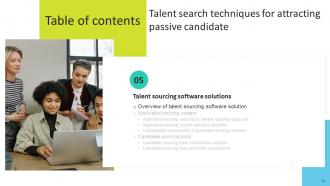 Talent Search Techniques For Attracting Passive Candidate Powerpoint Presentation Slides Visual Unique