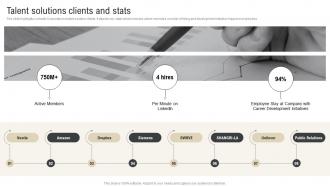 Talent Solutions Clients And Stats Talent Solution Company Profile CP SS V