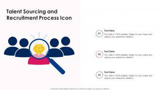 Talent Sourcing And Recruitment Process Icon