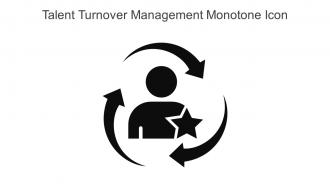 Talent Turnover Management Monotone Icon In Powerpoint Pptx Png And Editable Eps Format