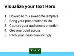 Talk metaphor powerpoint templates and powerpoint backgrounds 0911