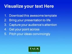Talk metaphor powerpoint templates and powerpoint backgrounds 0911